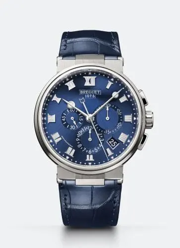 Breguet Marine Chronograph 5527 Titanium / Blue / Alligator 5527TI/Y1/9WV