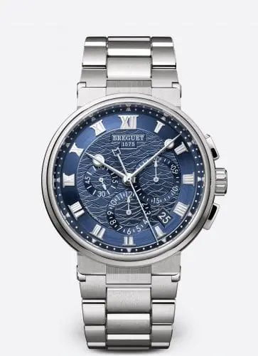 Breguet Marine Chronograph 5527 White Gold / Blue / Bracelet 5527BB/Y2/BW0