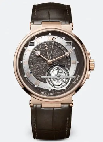 Breguet Marine Tourbillon Equation of Time 5887 Rose Gold / Brown / Alligator 5887BR/G2/9WV