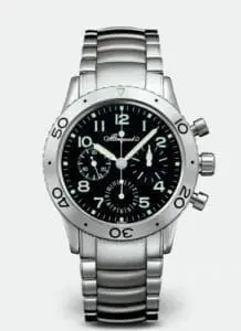 Breguet Type XX Stainless Steel / Black / Bracelet 3800ST/92/SW9