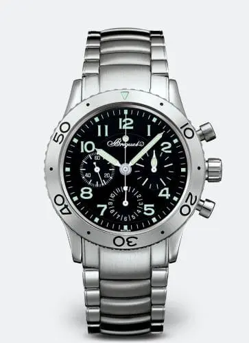 Breguet Type XX Stainless Steel / Black / Bracelet 3800ST/92/SW9