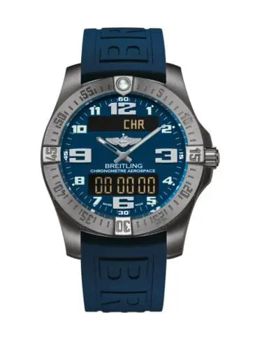 Breitling Aerospace Evo Titanium / Blue / Rubber / Pin E7936310/C869/158S/A20SS.1