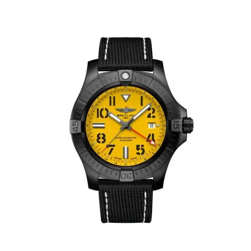 Breitling Avenger Automatic GMT 45 Night Mission / Yellow / T-Mall V323956A1I1X1