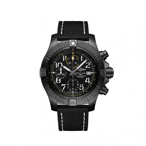 Breitling Avenger Chronograph 45 Night Mission / Black / Military / Pin V13317101B1X1