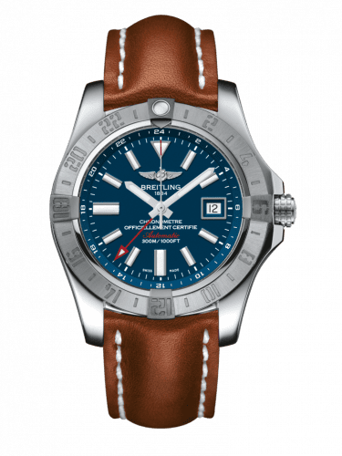 Breitling Avenger II GMT Stainless Steel / Mariner Blue / Calf / Pin A3239011/C872/433X/A20BA.1