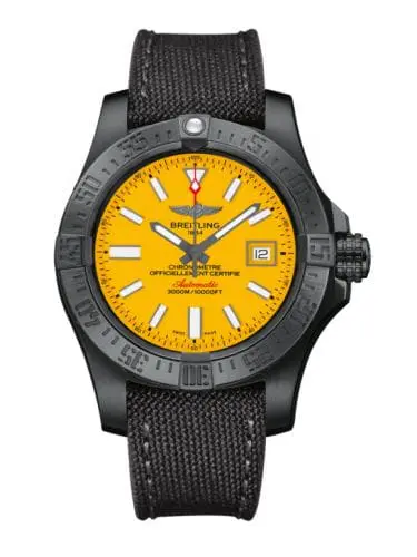 Breitling Avenger II Seawolf Black Steel / Cobra Yellow / Military / Limited Edition M17331E2.I530.109W