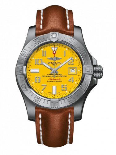 Breitling Avenger II Seawolf Stainless Steel / Cobra Yellow / Calf / Folding A1733110/I519/434X/A20DSA.1