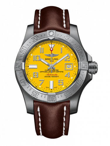 Breitling Avenger II Seawolf Stainless Steel / Cobra Yellow / Calf / Folding A1733110/I519/438X/A20DSA.1