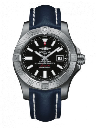 Breitling Avenger II Seawolf Stainless Steel / Volcano Black / Calf / Pin A1733110/BC30/105X/A20BASA.1
