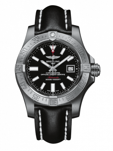 Breitling Avenger II Seawolf Stainless Steel / Volcano Black / Calf / Pin A1733110/BC30/435X/A20BASA.1