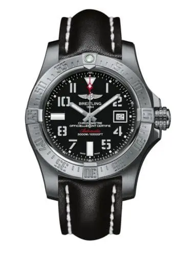 Breitling Avenger II Seawolf Stainless Steel / Volcano Black / Calf / Pin A1733110/BC31/435X/A20BASA.1