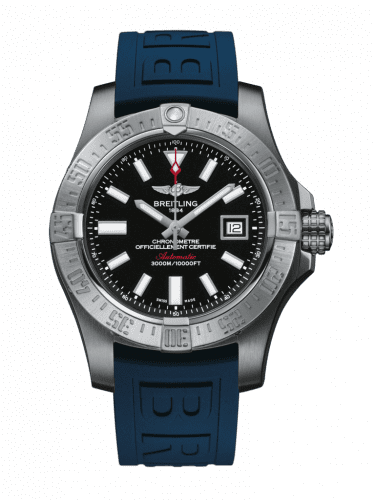 Breitling Avenger II Seawolf Stainless Steel / Volcano Black / Rubber / Pin A1733110/BC30/158S/A20SS.1