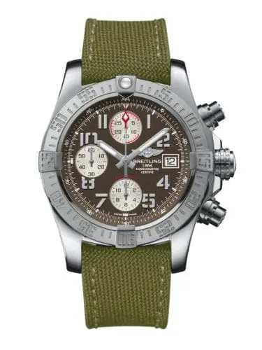 Breitling Avenger II Stainless Steel / Tungsten Gray / Military / Pin A1338111/F564/106W/A20BA.1