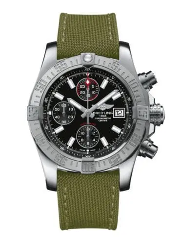 Breitling Avenger II Stainless Steel / Volcano Black / Military A1338111.BC32.106W