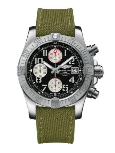 Breitling Avenger II Stainless Steel / Volcano Black / Military A1338111.BC33.106W