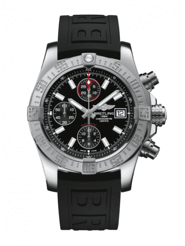 Breitling Avenger II Stainless Steel / Volcano Black / Rubber / Pin A13381111B1S2