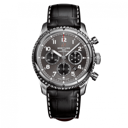 Breitling Aviator 8 B01 Chronograph 43 Stainless Steel / Anthracite / Croco / Pin AB0119131B1P1