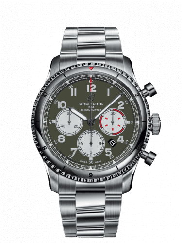 Breitling Aviator 8 B01 Chronograph 43 Stainless Steel / Curtiss Warhawk / Bracelet AB01192A1L1A1