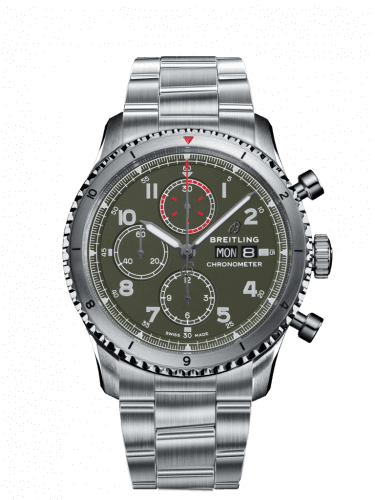 Breitling Aviator 8 Chronograph 43 Stainless Steel / Curtiss Warhawk / Bracelet A133161A1L1A1