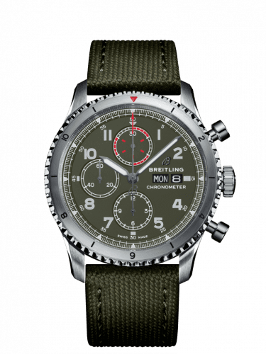 Breitling Aviator 8 Chronograph 43 Stainless Steel / Curtiss Warhawk / Canvas / Folding A133161A1L1X2