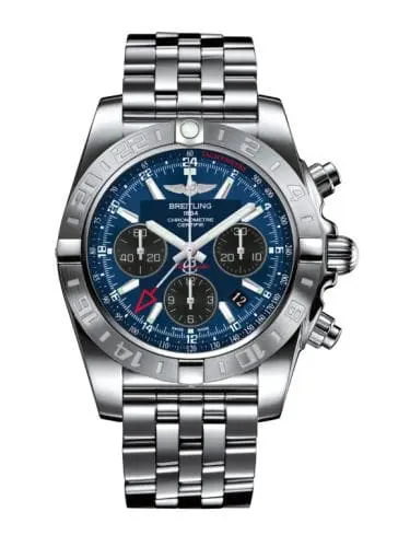 Breitling Chronomat 44 GMT Stainless Steel / Blackeye Blue / Bracelet AB042011.C852.375A