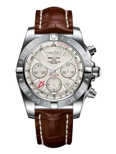 Breitling Chronomat 44 GMT Stainless Steel / Sierra Silver / Croco AB042011.G745.737P