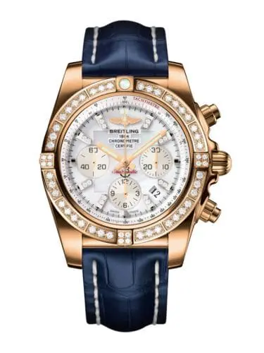 Breitling Chronomat 44 Rose Gold / Diamond / Pearl Diamond / Croco HB011059.A698.731P