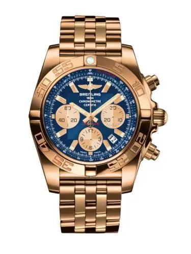 Breitling Chronomat 44 Rose Gold / Metallica Blue / Bracelet HB011012.C790.375H