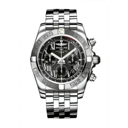 Breitling Chronomat 44 Stainless Steel / Black - Roman / Bracelet AB011011/B956/375A