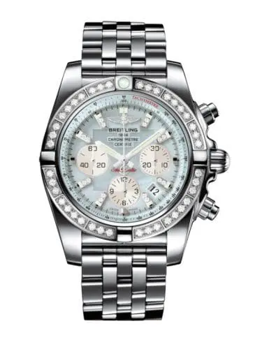 Breitling Chronomat 44 Stainless Steel / Diamond / Gray Pearl Diamond / Bracelet AB011053.G686.375A