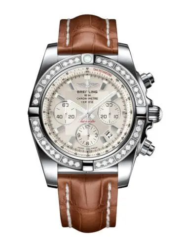 Breitling Chronomat 44 Stainless Steel / Diamond / Sierra Silver / Croco AB011053.G684.737P
