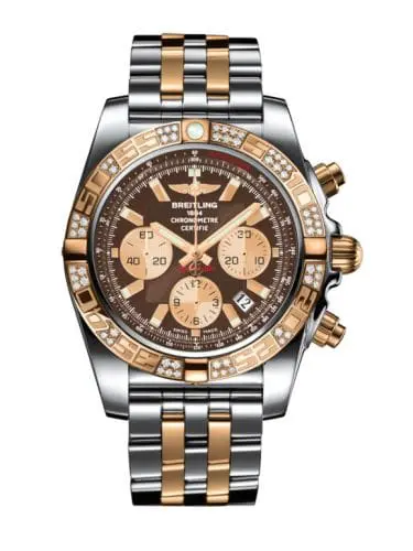 Breitling Chronomat 44 Stainless Steel / Rose Gold / Diamond / Metallica Brown / Bracelet CB0110AA.Q576.375C