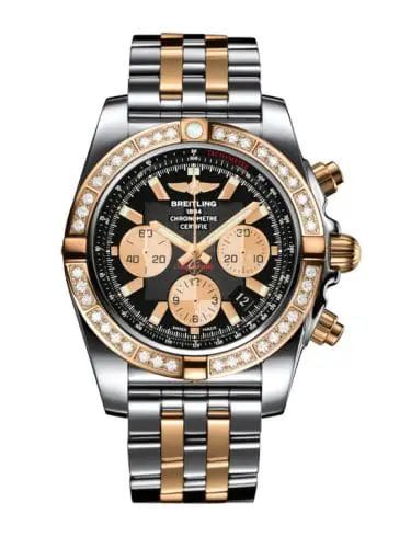 Breitling Chronomat 44 Stainless Steel / Rose Gold / Diamond / Onyx Black / Bracelet CB011053.B968.375C
