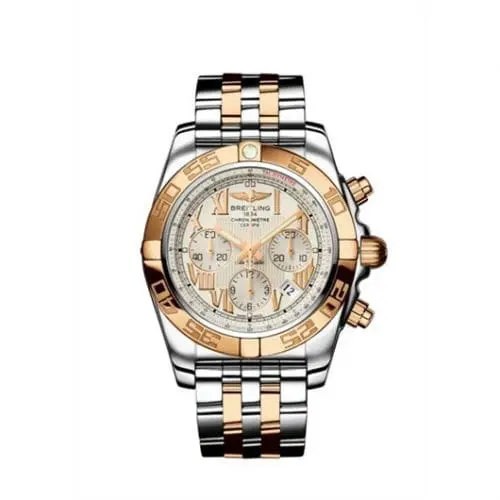 Breitling Chronomat 44 Stainless Steel / Rose Gold / Sierra Silver Roman / Bracelet CB011012/G677/375C