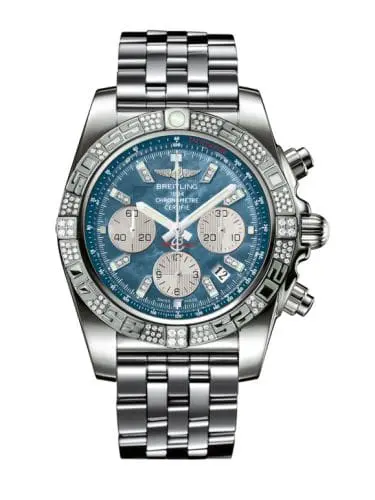 Breitling Chronomat 44 White Gold / Diamond / Black Pearl Diamond / Bracelet JB0110AE.BC54.375J