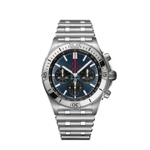 Breitling Chronomat B01 42 Stainless Steel / Red Arrows / Rouleaux AB01347A1C1A1