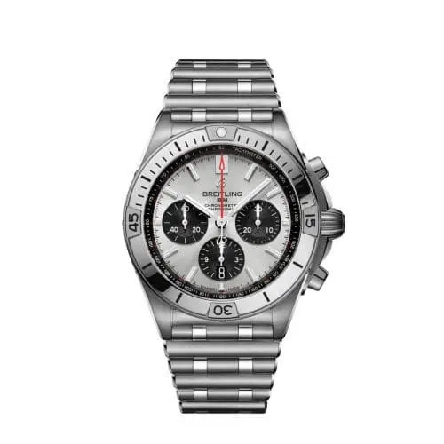Breitling Chronomat B01 42 Stainless Steel / Silver / Rouleaux AB0134101G1A1