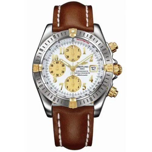Breitling Chronomat Evolution Stainless Steel / Yellow Gold / White B1335611/A574