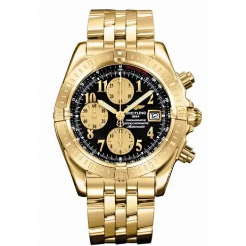 Breitling Chronomat Evolution Yellow Gold / Black K1335611/B723