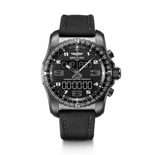 Breitling Cockpit B50 Night Mission / Black / Military / Pin VB5010221B1W1