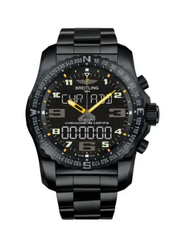 Breitling Cockpit B50 Night Mission / Black-Yellow / Bracelet VB5010A4/BD41/176V