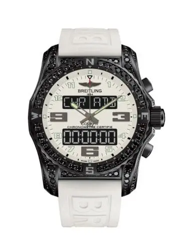 Breitling Cockpit B50 Night Mission Diamondworks Titanium / White / Rubber / Folding VB5010AY/A805/291S/V20DSA.4