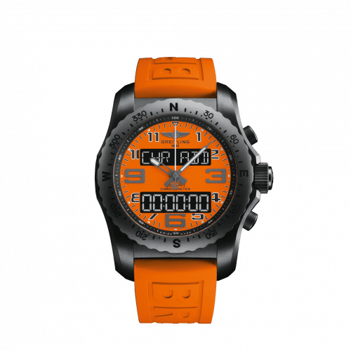 Breitling Cockpit B50 Night Mission / Orange / Rubber / Folding / Orbiter VB50106A1O1S1