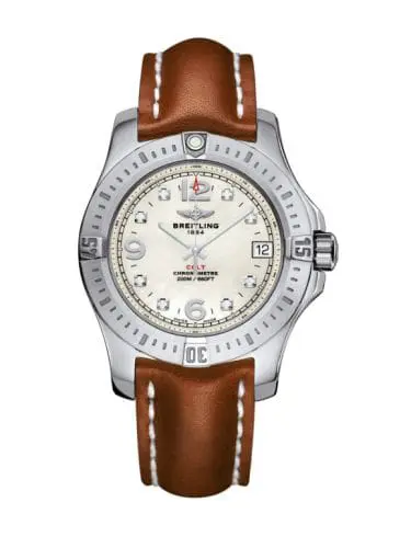Breitling Colt 36 Pearl Diamond / Calf / Pin A7438911/A771/412X/A16BA.1
