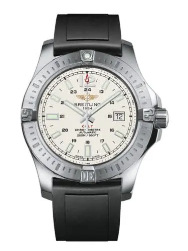Breitling Colt 44 Automatic Stratus Silver / Rubber A1738811.G791.131S