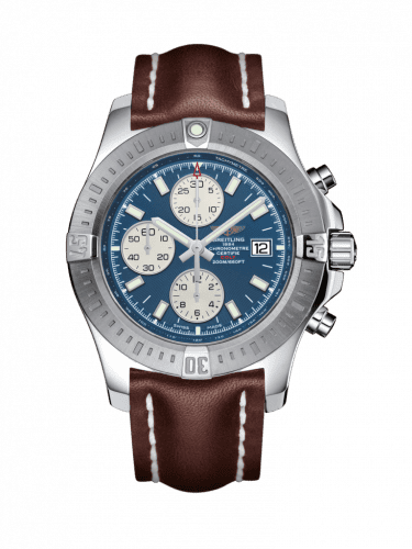 Breitling Colt Chronograph Automatic Stainless Steel / Mariner Blue / Calf / Pin A1338811/C914/437X/A20BA.1