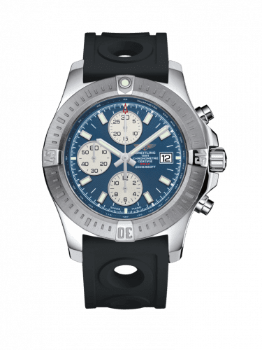 Breitling Colt Chronograph Automatic Stainless Steel / Mariner Blue / Rubber / Pin A1338811/C914/227S/A20S.1