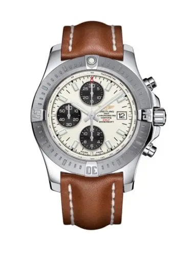 Breitling Colt Chronograph Automatic Stainless Steel / Stratus Silver / Calf / Pin A1338811/G804/433X/A20BA.1