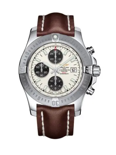Breitling Colt Chronograph Automatic Stainless Steel / Stratus Silver / Calf / Pin A1338811/G804/437X/A20BA.1