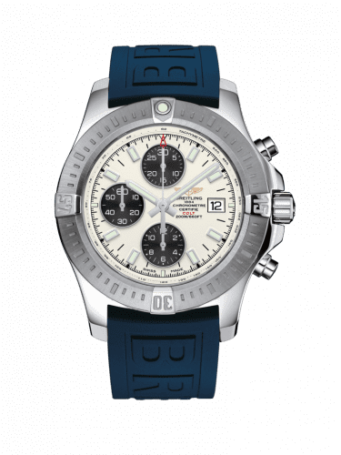 Breitling Colt Chronograph Automatic Stainless Steel / Stratus Silver / Rubber / Pin A1338811/G804/158S/A20S.1